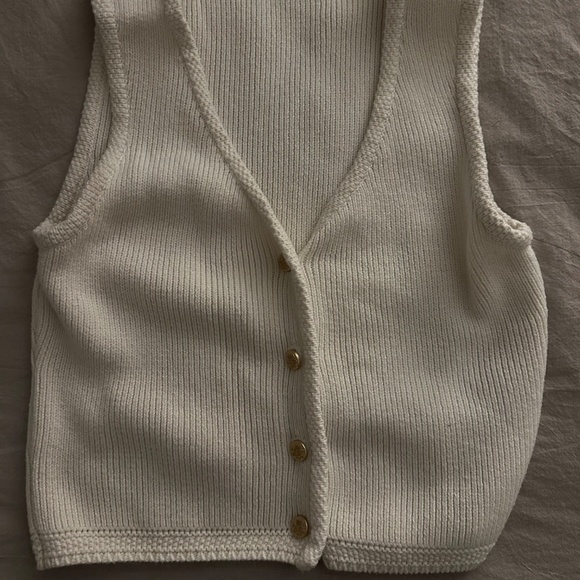 Abercrombie sweater button down vest - Picture 2 of 5